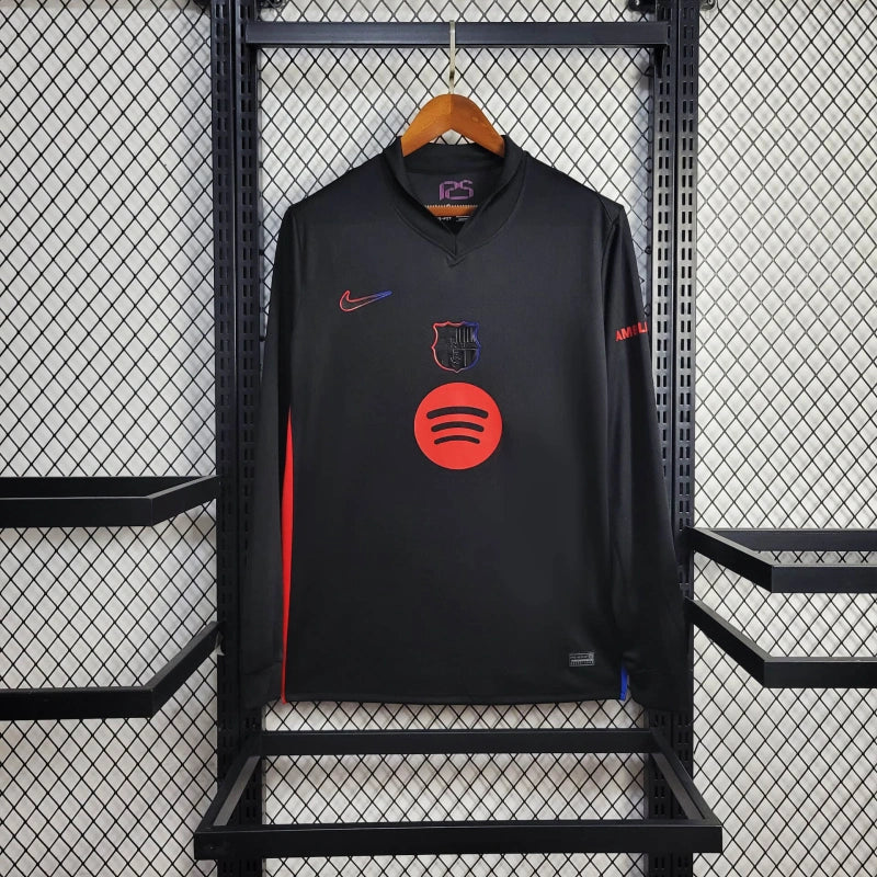 Camiseta FC Barcelona Visita Manga Larga 2024/25 Versión Fan