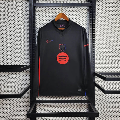 Camiseta FC Barcelona Visita Manga Larga 2024/25 Versión Fan