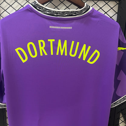 Camiseta Borussia Dortmund Portero Morado 2024/25 Versión Fan