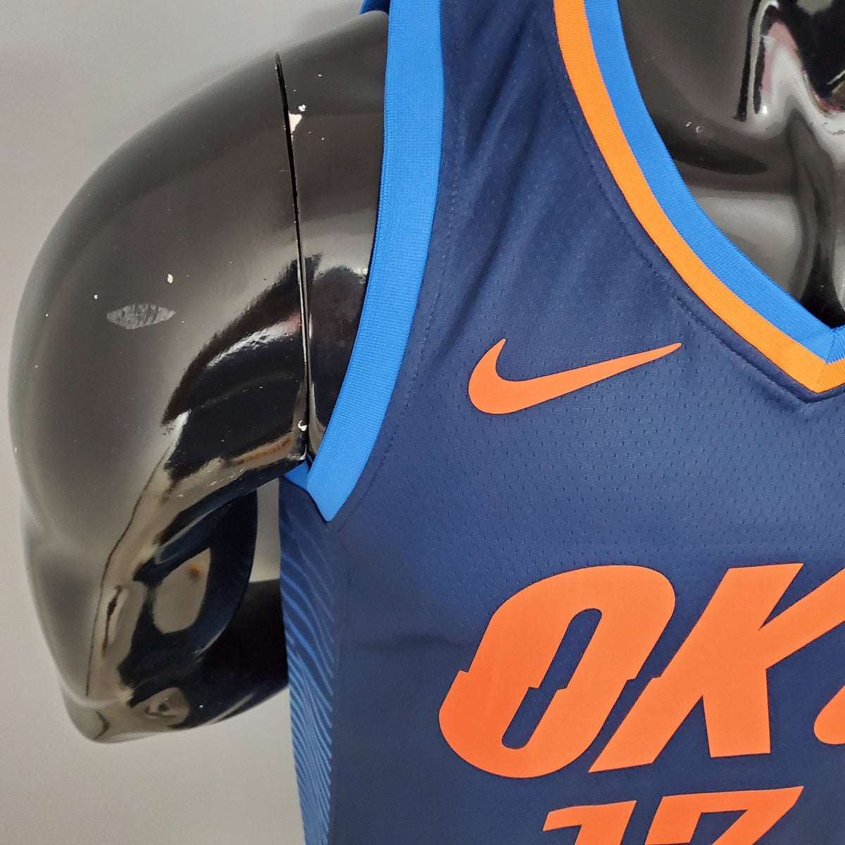 Camiseta Oklahoma City Thunder "Blue Stripes" Azul