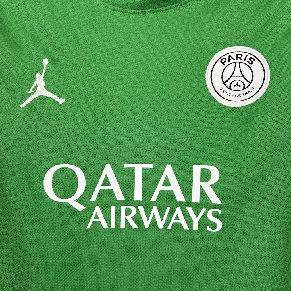 Camiseta Paris Saint-Germain Portero Verde 2025/26 Manga Larga Versión Fan
