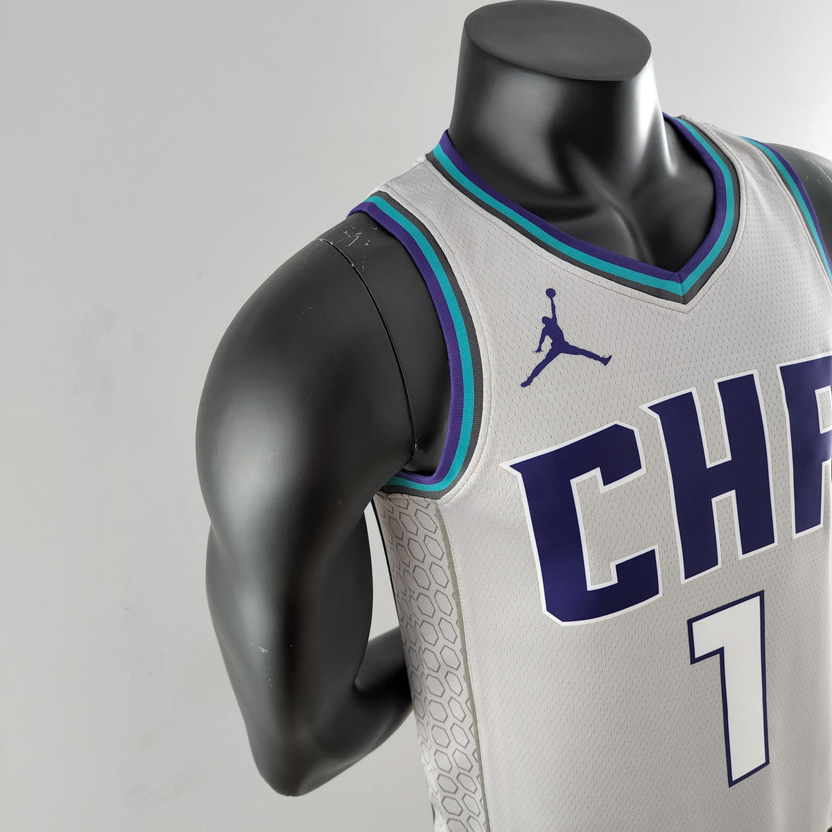 Camiseta Charlotte Hornets Camiseta Clásica Gris