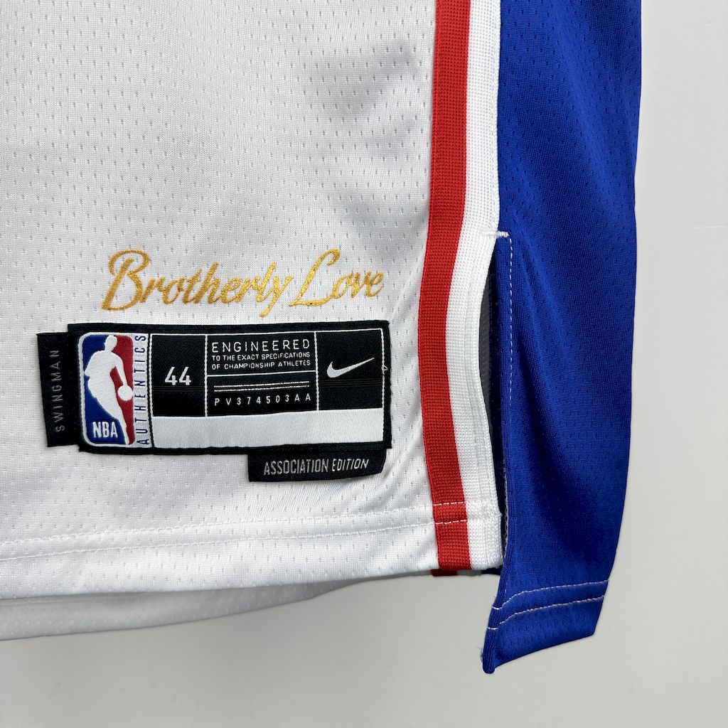 Camiseta Philadelphia 76ers 2023 Camiseta Blanca NBA