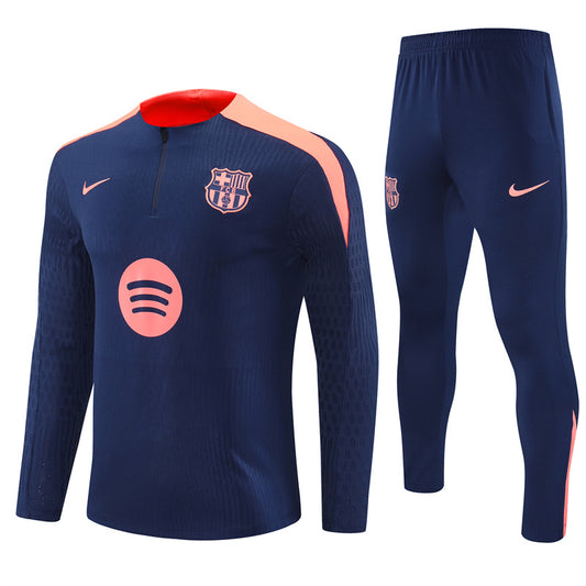 Buzo Completo FC Barcelona Azul Rosado