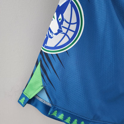 Camiseta Minnesota Timberwolves Shorts Azules