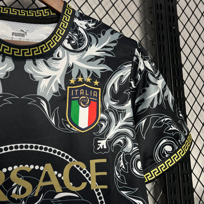 Camiseta Italia Versace Black Edition 2023/24 Versión Fan