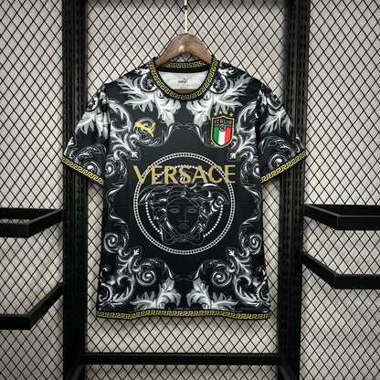 Camiseta Italia Versace Black Edition 2023/24 Versión Fan