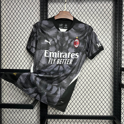 Camiseta AC Milán Portero Negra 2024/25 Versión Fan