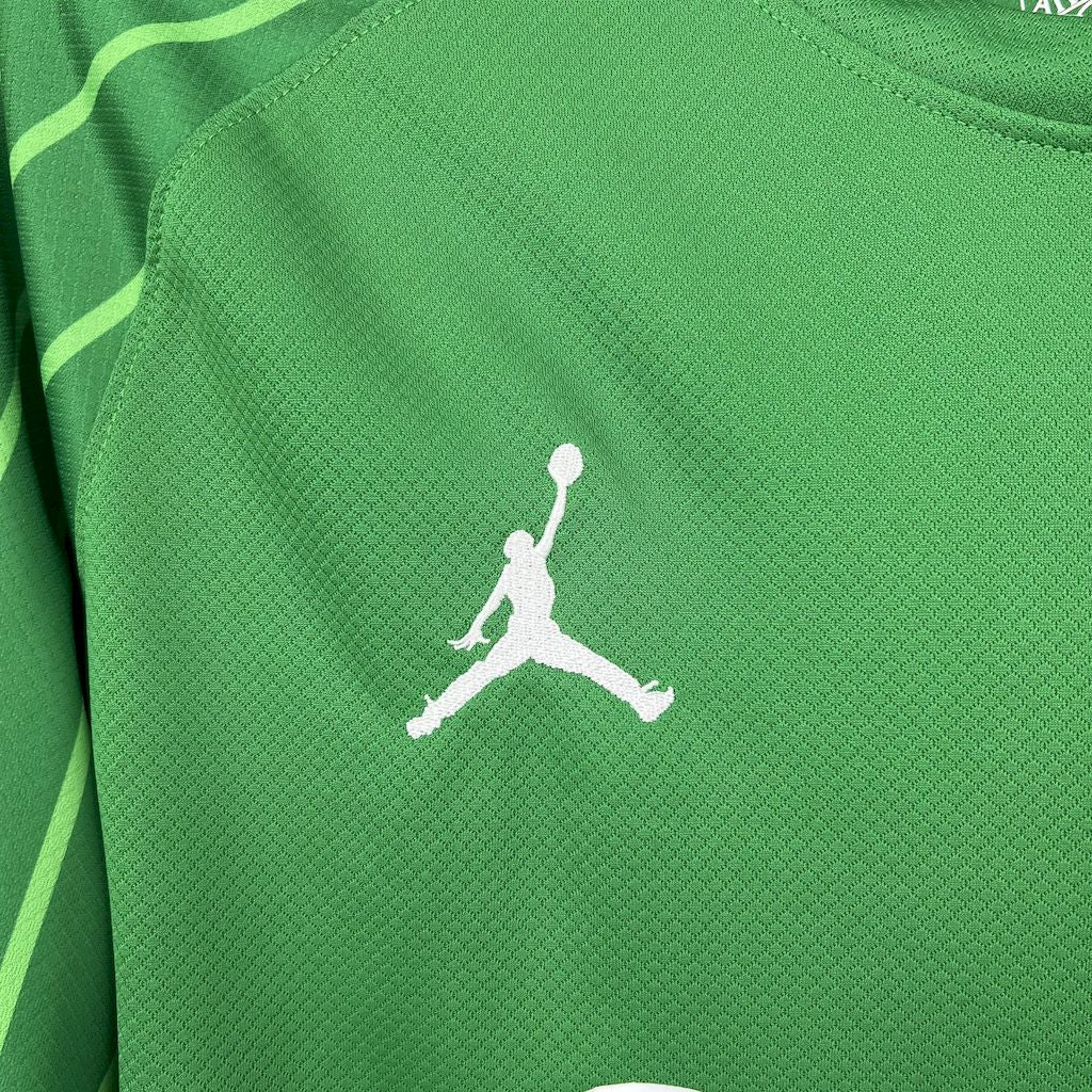 Camiseta Paris Saint-Germain Portero Verde 2025/26 Manga Larga Versión Fan