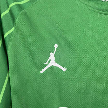 Camiseta Paris Saint-Germain Portero Verde 2025/26 Manga Larga Versión Fan