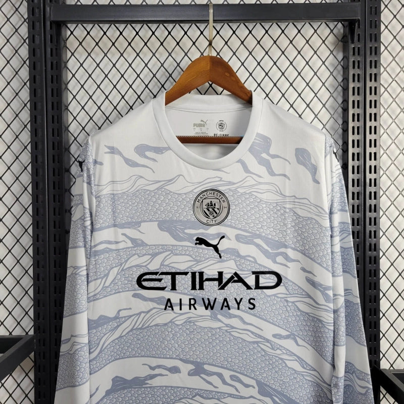 Camiseta Manchester City "Año del Dragón" Manga Larga 2023/24 Versión Fan
