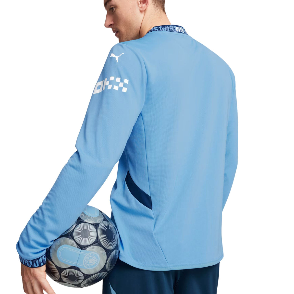 Camiseta Manchester City Local Manga Larga 2024/25 Versión Fan