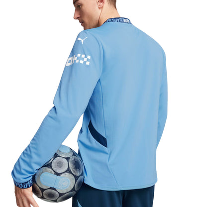 Camiseta Manchester City Local Manga Larga 2024/25 Versión Fan