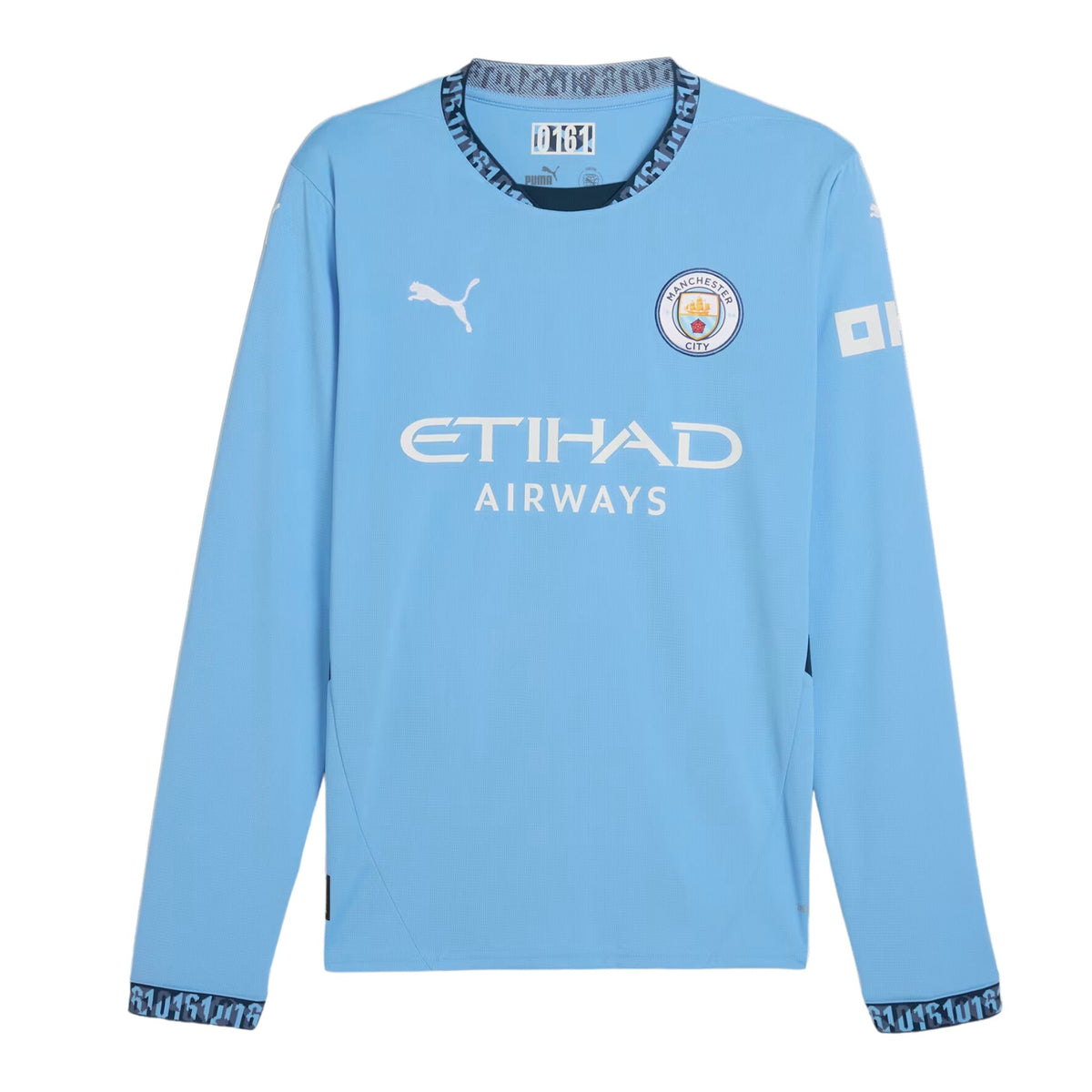 Camiseta Manchester City Local Manga Larga 2024/25 Versión Fan
