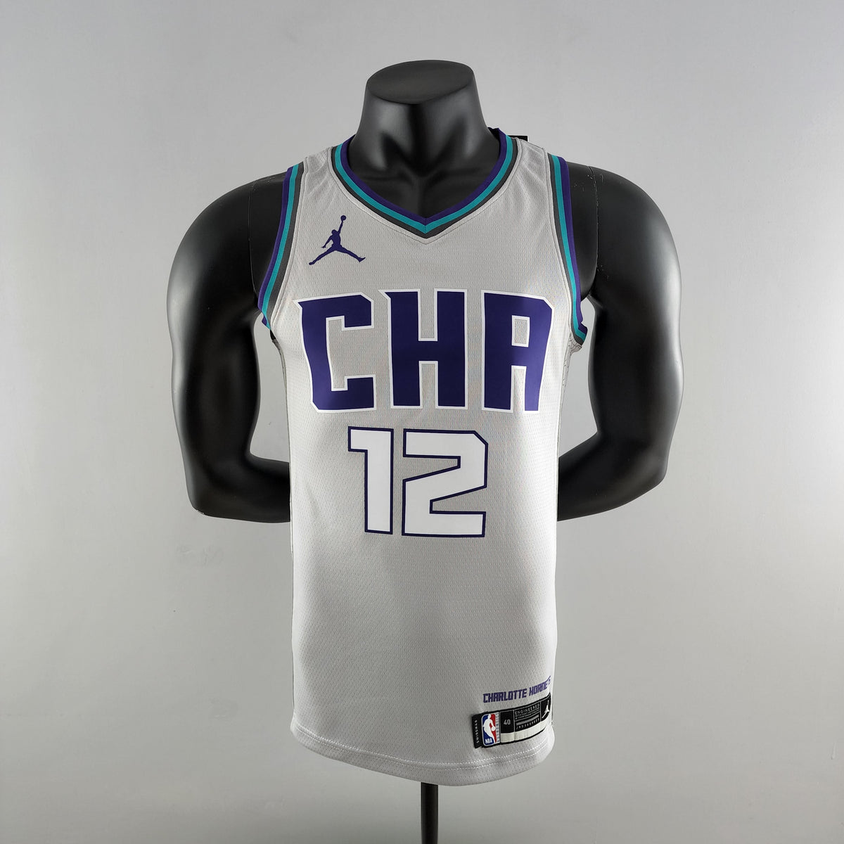 Camiseta Charlotte Hornets Camiseta Clásica Gris
