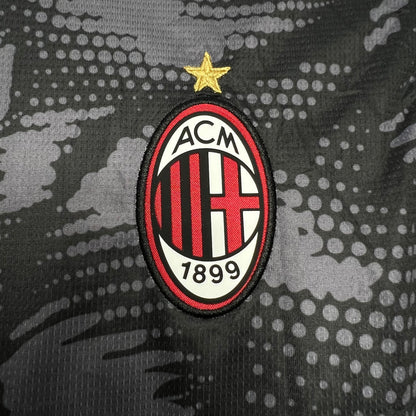 Camiseta AC Milán Portero Negra 2024/25 Versión Fan