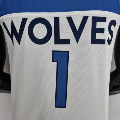 Camiseta Minnesota Timberwolves Camiseta Blanca Clásica
