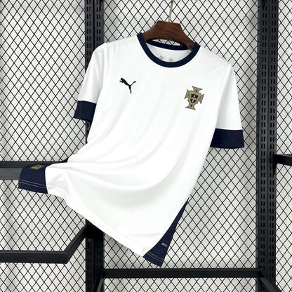 Camiseta Portugal Entrenamiento Blanca 2025/26 Versión Fan