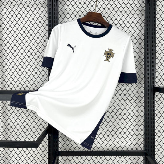 Camiseta Portugal Entrenamiento Blanca 2025/26 Versión Fan