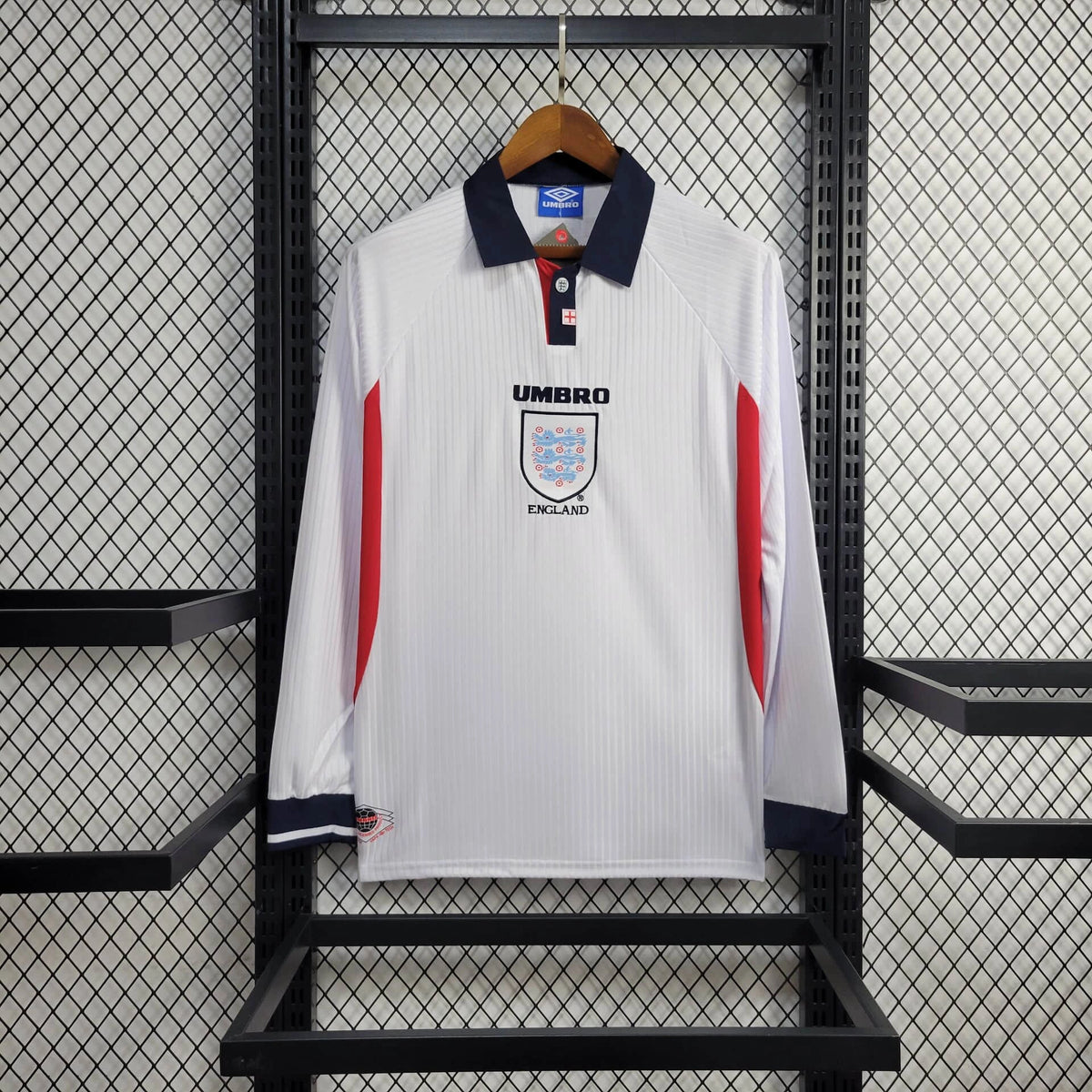 Camiseta Inglaterra Local Manga Larga Retro 1998