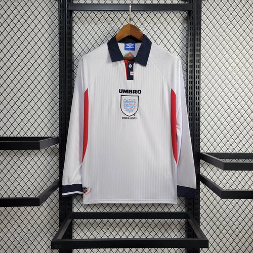 Camiseta Inglaterra Local Manga Larga Retro 1998
