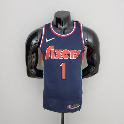 Camiseta Philadelphia 76ers "City Edition" Azul Royal