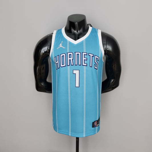 Camiseta Charlotte Hornets Camiseta Clásica Celeste