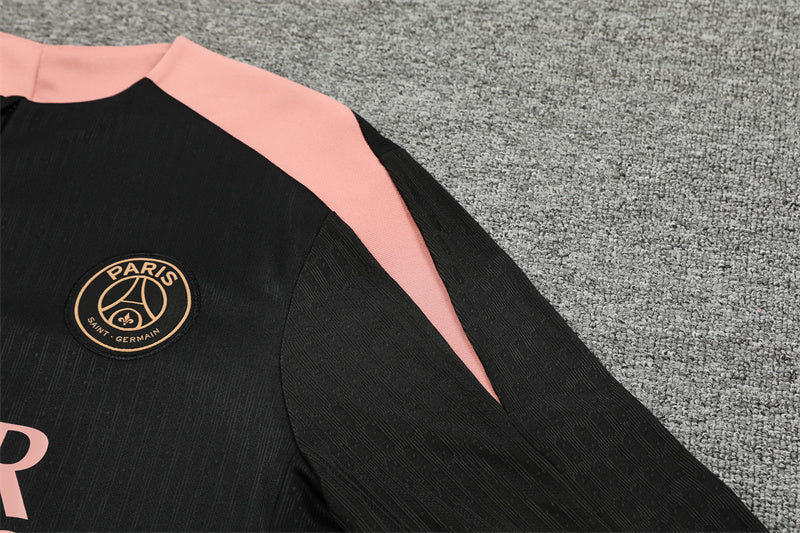 Buzo Completo PSG Negro Rosado Edición Jordan
