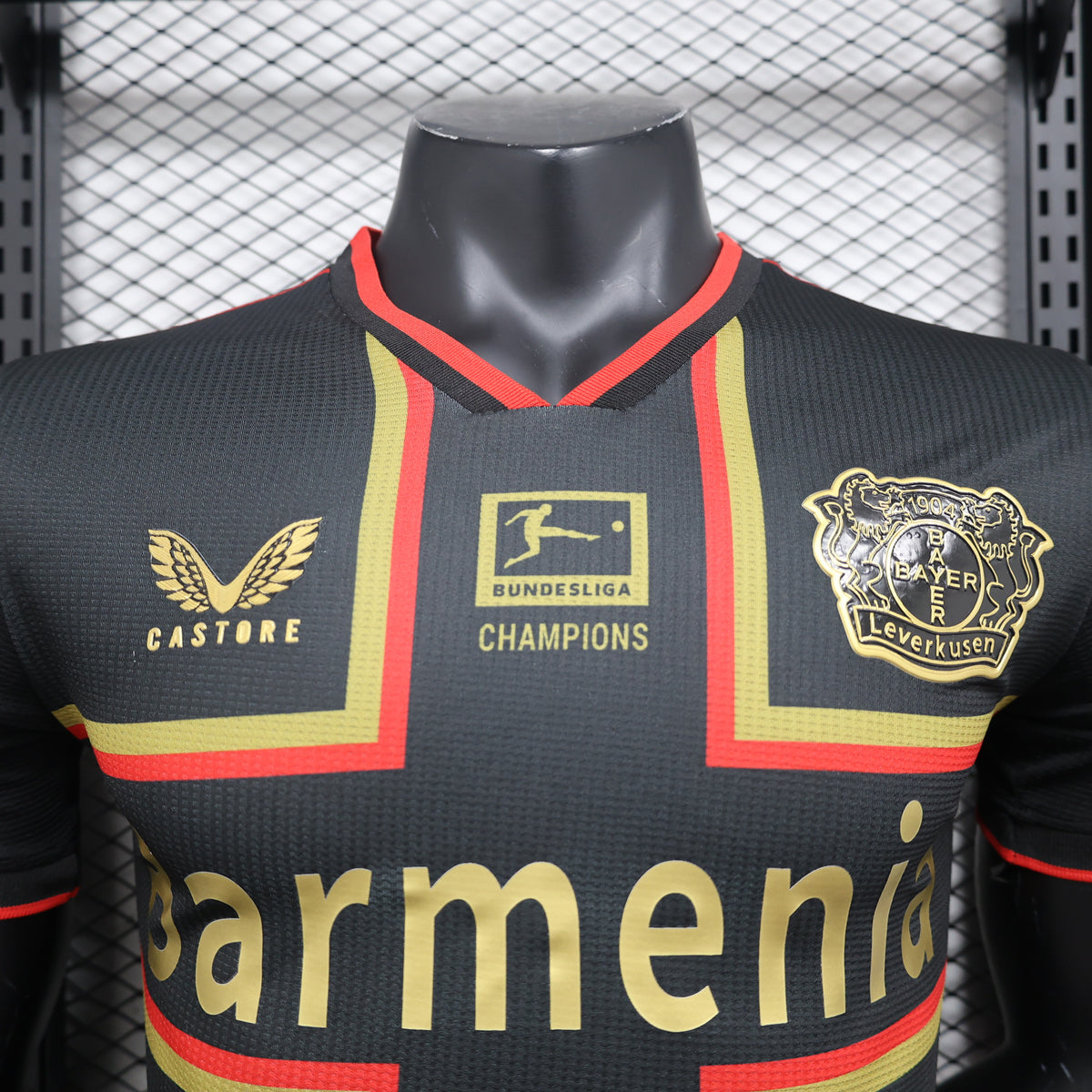 Camiseta Bayer 04 Leverkusen Edición Champions 2024/25 Versión Jugador