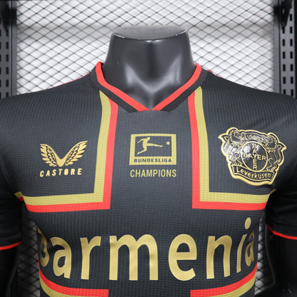 Camiseta Bayer 04 Leverkusen Edición Champions 2024/25 Versión Jugador