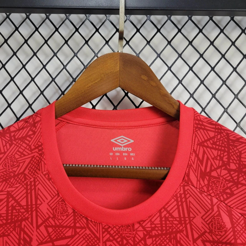 Camiseta Fluminense Entrenamiento Rojo 2024 Versión Fan