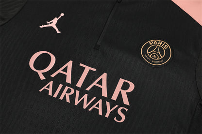 Buzo Completo PSG Negro Rosado Edición Jordan