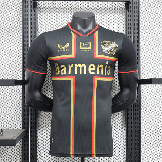 Camiseta Bayer 04 Leverkusen Edición Champions 2024/25 Versión Jugador