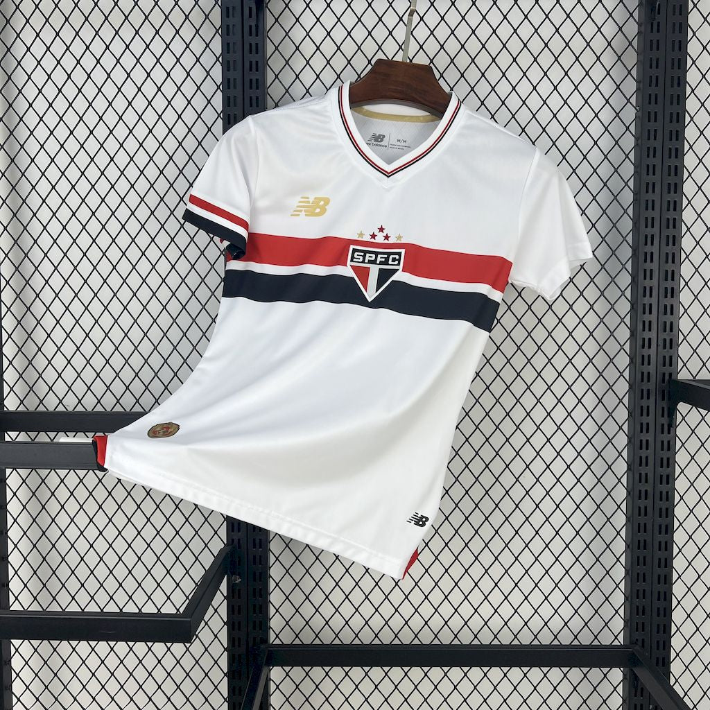Camiseta Sao Paulo Local 2025/26 Versión Mujer