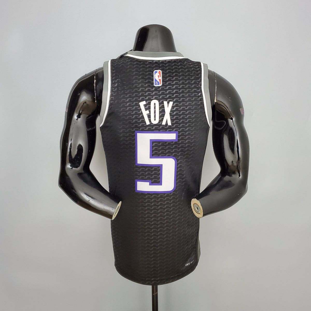 Camiseta Sacramento Kings Camiseta Negra Clásica