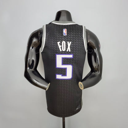 Camiseta Sacramento Kings Camiseta Negra Clásica