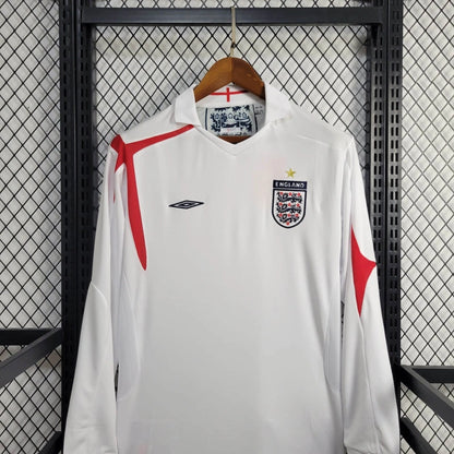 Camiseta Inglaterra Local Manga Larga Retro 2006