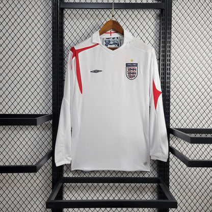 Camiseta Inglaterra Local Manga Larga Retro 2006