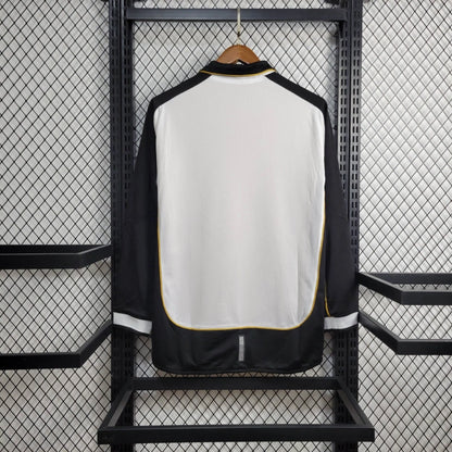 Camiseta Manchester United Retro Manga Larga 100 Aniversario Blanca