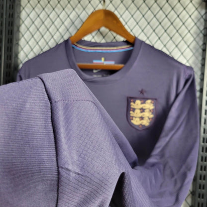 Camiseta Inglaterra Visita Manga Larga 2024 Versión Fan