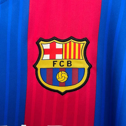 Camiseta Barcelona Manga Larga Local Retro 2014/15 Versión Fan