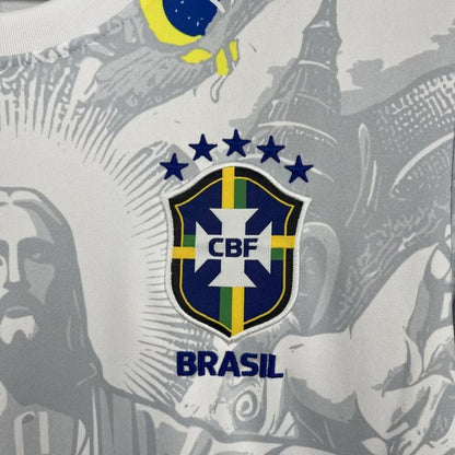 Camiseta Brasil Edición Especial Blanca 2024 Versión Fan