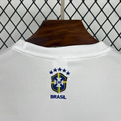 Camiseta Brasil Edición Especial Blanca 2024 Versión Fan