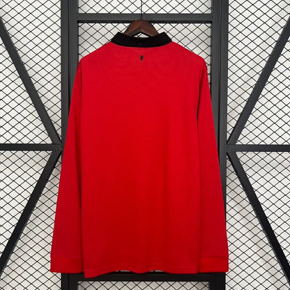 Camiseta Manchester United Manga Larga Local Retro 2013/14 Versión Fan