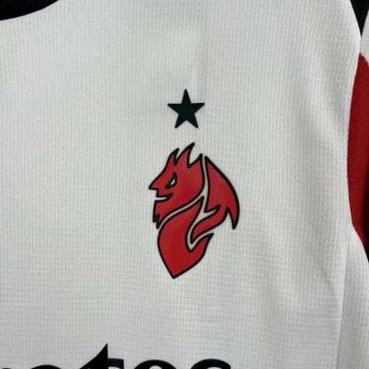 Camiseta AC Milán Blanca 2025/26 Versión Fan