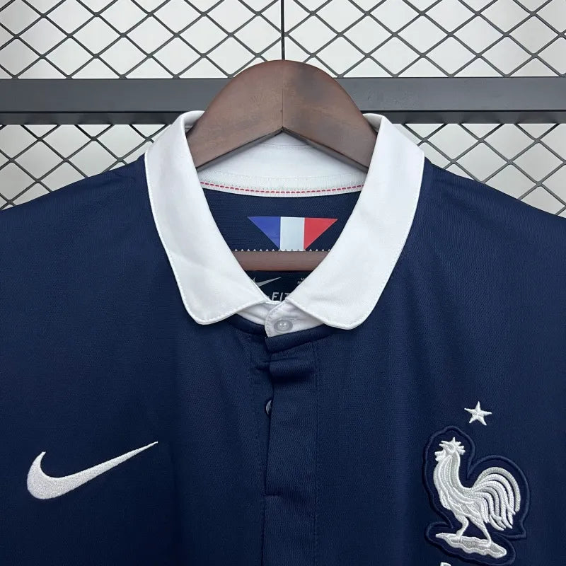 Camiseta Francia Manga Larga Local Retro 2014 Versión Fan