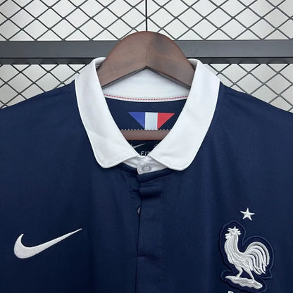Camiseta Francia Manga Larga Local Retro 2014 Versión Fan