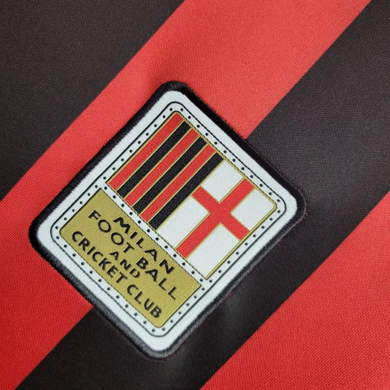 Camiseta AC Milán Edición Aniversario Roja 2024/25 Versión Fan Manga Larga