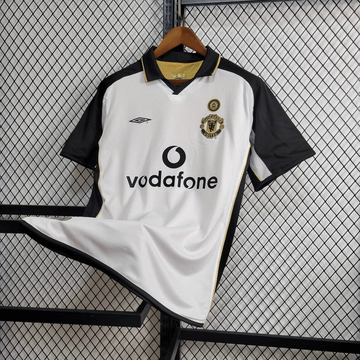 Camiseta Manchester United Retro 100 Aniversario Blanca