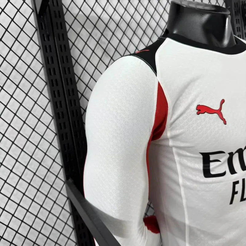 Camiseta AC Milan Visita Manga Larga 2025/26 Versión Jugador